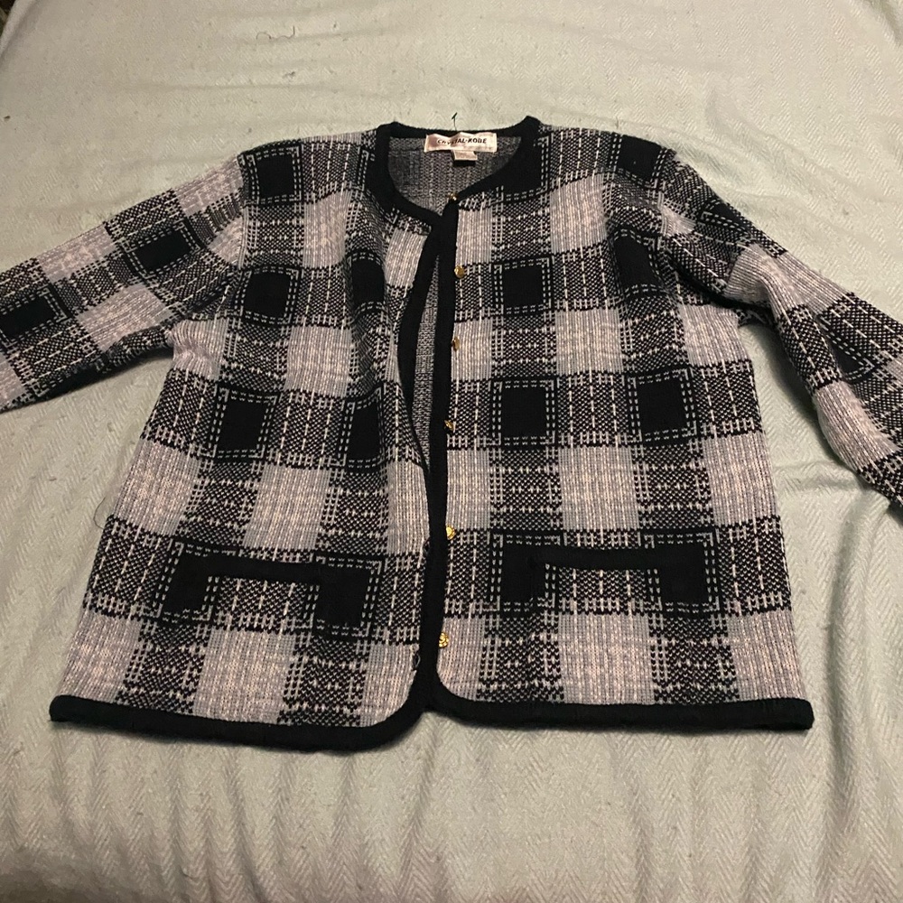 Vintage women’s crystal kobe jacket size large